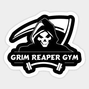 Grim Reaper Gym Reversed Sticker